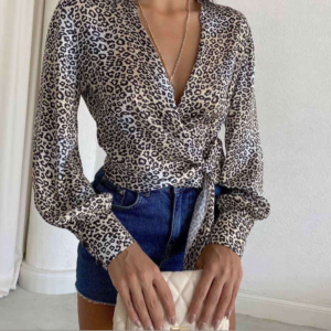 Πουκάμισο Leopard με δέσιμο #ZK02092021