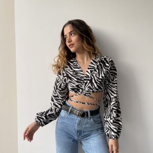 Crop top με δέσιμο #YX13092021