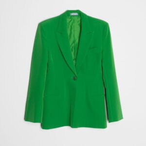 Fitted Blazer with Shoulder Pads #CP78508