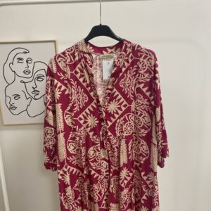 Lounge print dress #FNY754247