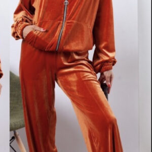 Velvet set with zip #FNY8012191-32731