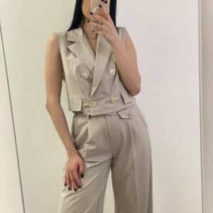 Two-piece crop vest set #FNY5236157/16096