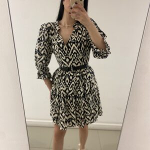 New linen 3/4 dress #FNYH2312-v71L