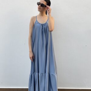 New loose fit satin dress #FNYT6962L