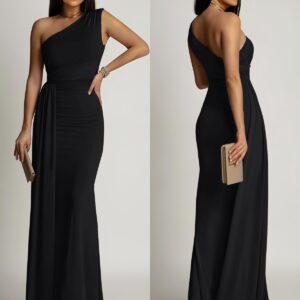 New maxi one shoulder dress #CW29045
