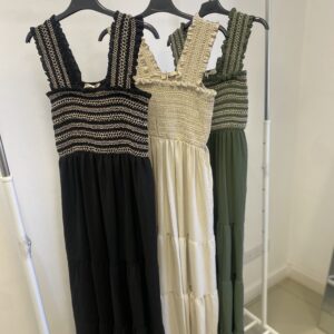 Φόρεμα σφηκοφωλιά με τιράντα #FNY57570L