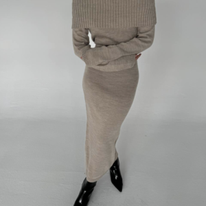 New knitted off the shoulder dress #KH2031